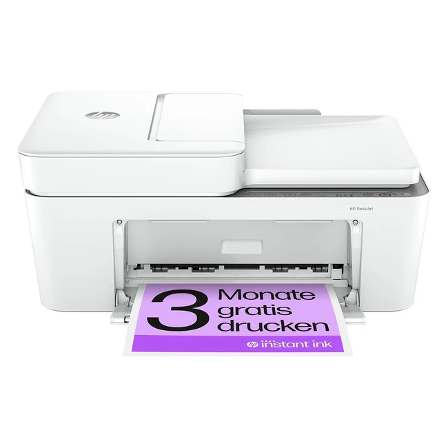 HP DeskJet 4220e Multifunktionsdrucker 3 Monate kostenlose Drucke mit HP Instant Ink inklusive HP Drucker Kopierer Scanner Mobile Fax Versand WiFi Automatischer Dokumenteneinzug Weiß
