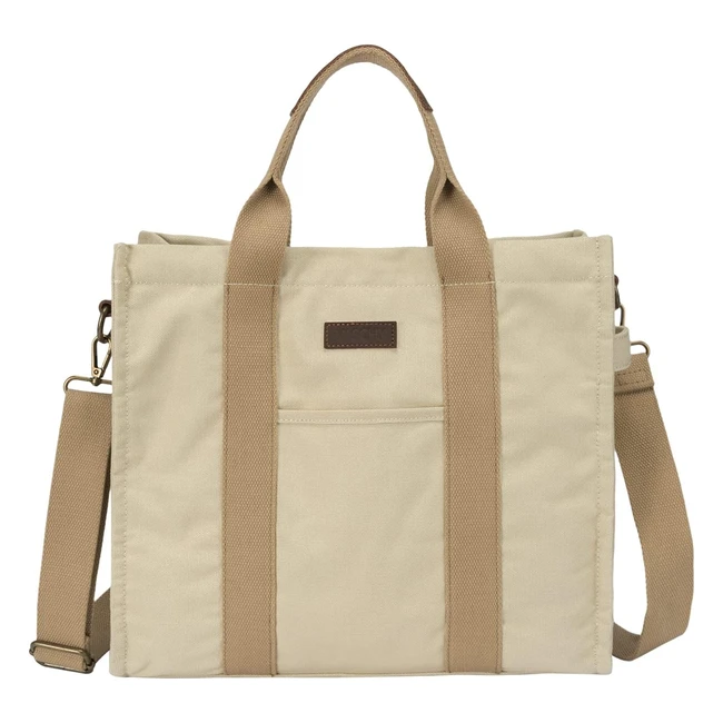 Vaschy Borsa Donna Grande Tote Bag Elegante 13L Capacit - Khaki
