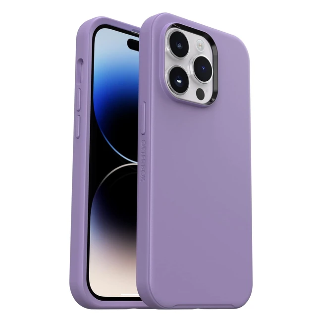 Otterbox Symmetry Case for iPhone 14 Pro - Shockproof Thin Case - Military Standard Tested - Antimicrobial Protection - Purple