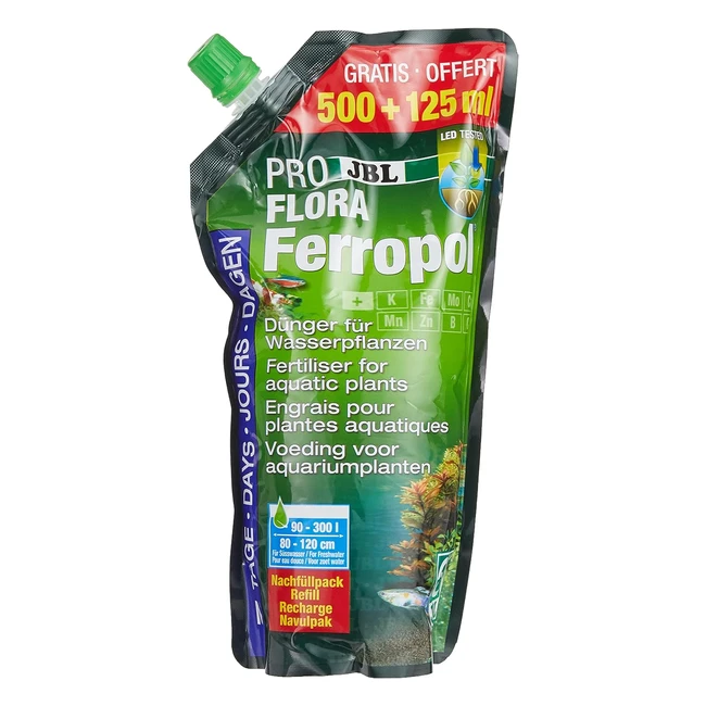 JBL Proflora Ferropol 2305000 Pflanzendünger für Süßwasseraquarien Nachfüllpack 500 125 ml
