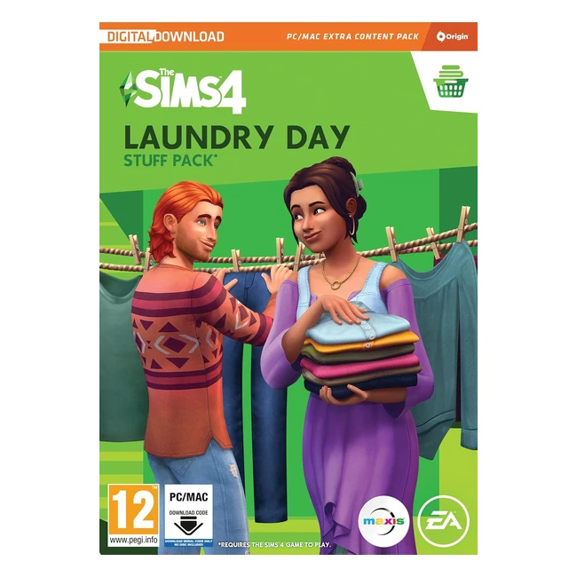 The Sims 4 Laundry Day SP13 Stuff Pack - PC/Mac - Video Game - PC Download - Origin Code - English