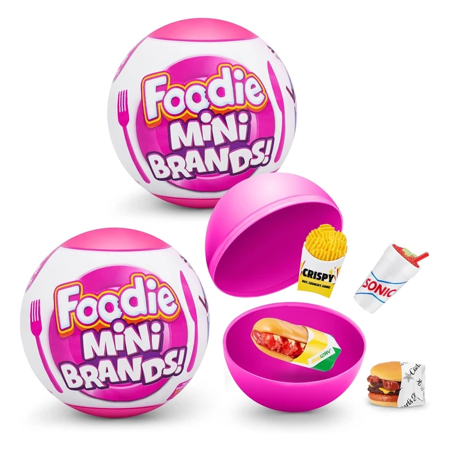 Pack de 2 Sonic Capsule Mystère Collectionner 77319 Multicolore - 5 Figurines Foodie Mini Brands