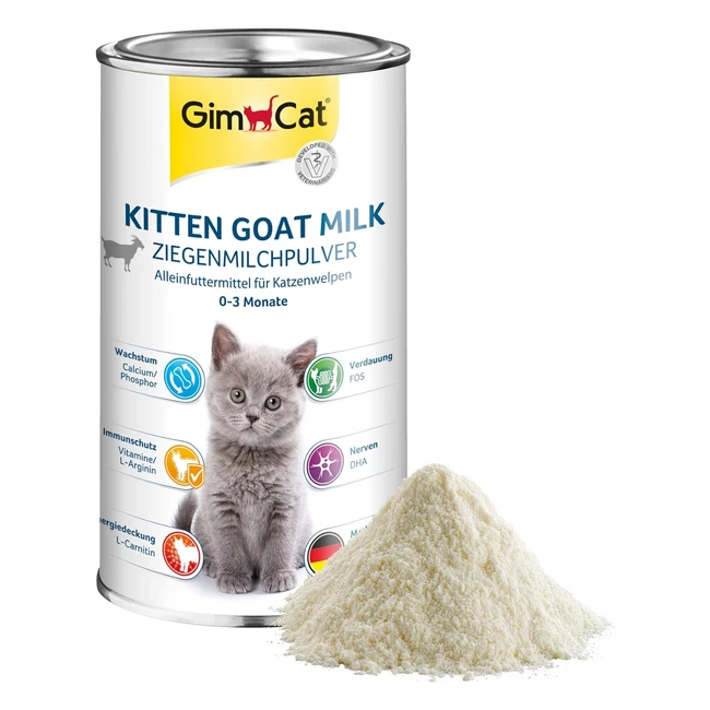 GimCat Kitten Ziegenmilch Pulver als Vollnahrung bis zum 3. Monat 200g