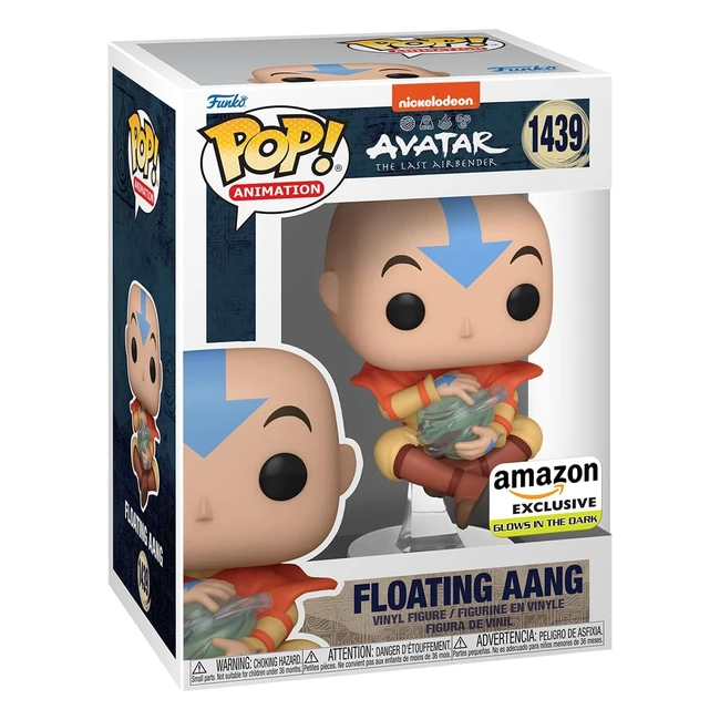 Funko Pop Animation Avatar The Last Airbender Aang Floating Glow in the Dark #95 Esclusiva Amazon