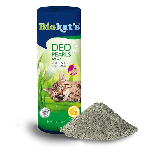 Biokats Deo Pearls Spring 6 Dosen 6 x 700 g - Frische und feste Klumpen im Katzenklo