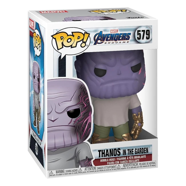 Funko Pop Marvel Endgame - Figurine Thanos avec Gauntlet - Vinyle - Collection - Cadeau - Produits Officiels - Jouets Enfants et Adultes