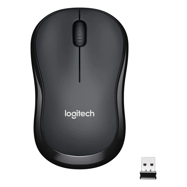 Logitech M220 Silent Wireless Mouse 24 GHz Nano USB 1000 DPI Sensor 18 Monate B
