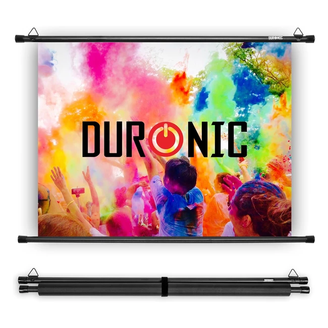 Duronic BPS5043 Simple Bar Wall Mountable HD Projection Screen 50 43 Matte White 102 x 76cm