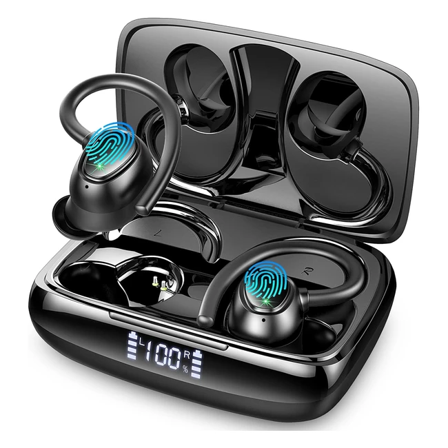 Ecouteurs Bluetooth Sans Fil 48H Enc Antibruit Mics - Oreillette Bluetooth 53 Hifi Stro IP7 Etanche Casque Bluetooth Sport