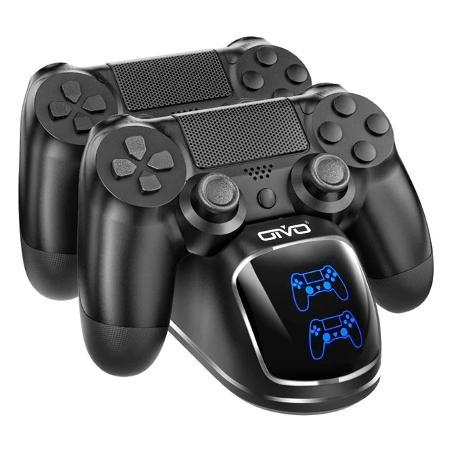 Cargador PS4 OIVO con Chip de Carga 18 Horas - Estación de Carga Mando Sony PlayStation 4