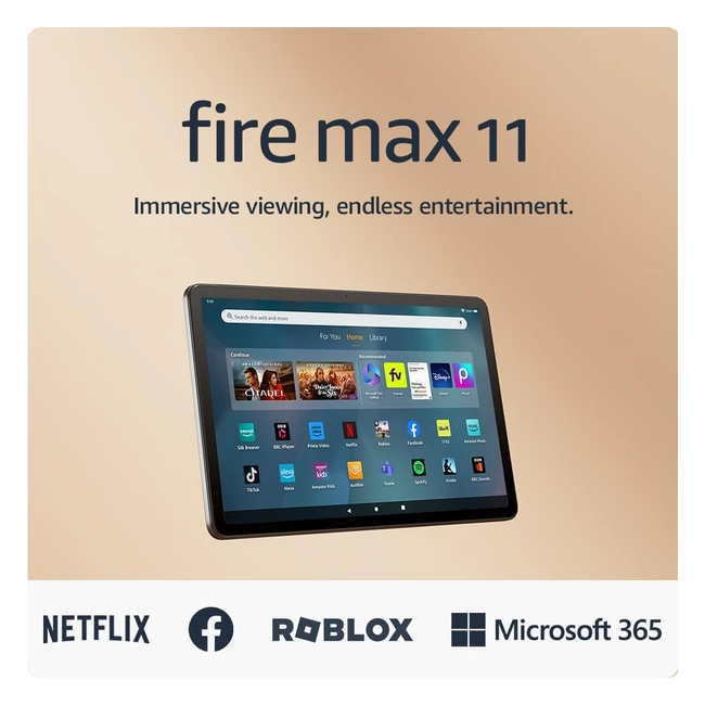 Amazon Fire Max 11 Tablet - Vivid 11 Display, Dolby Atmos Sound, 128GB Grey