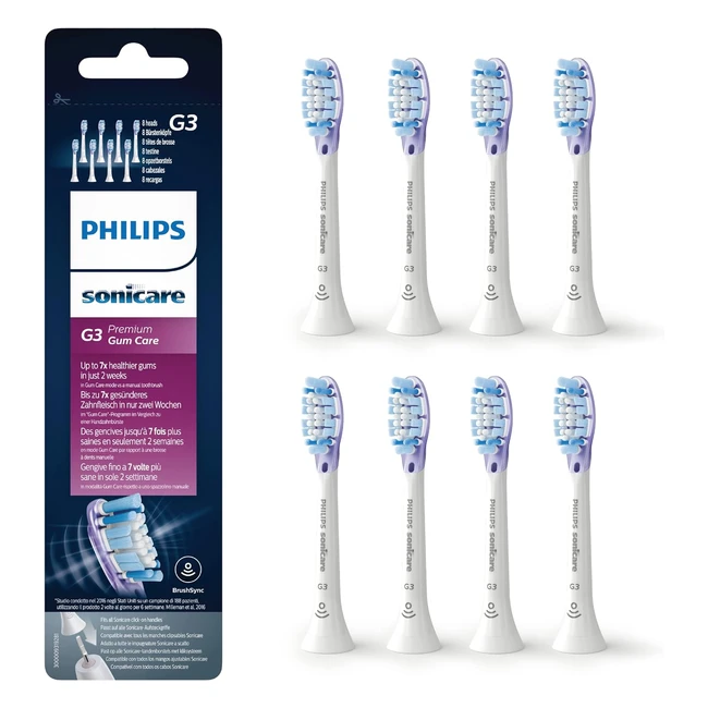 Philips Sonicare G3 Premium Gum Care Bürstenköpfe 8er Packung Modell HX905817
