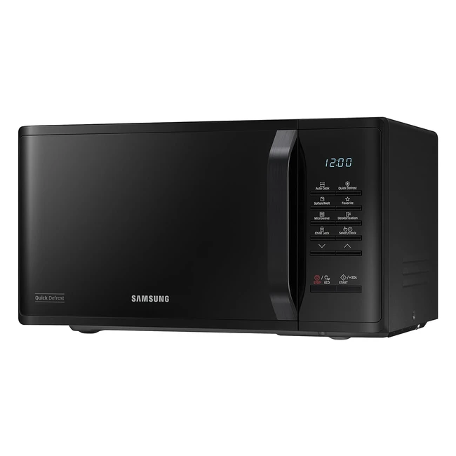 Samsung MS23K3513AK Solo Microwave 23L Black - Fast Cooking & Easy Cleaning