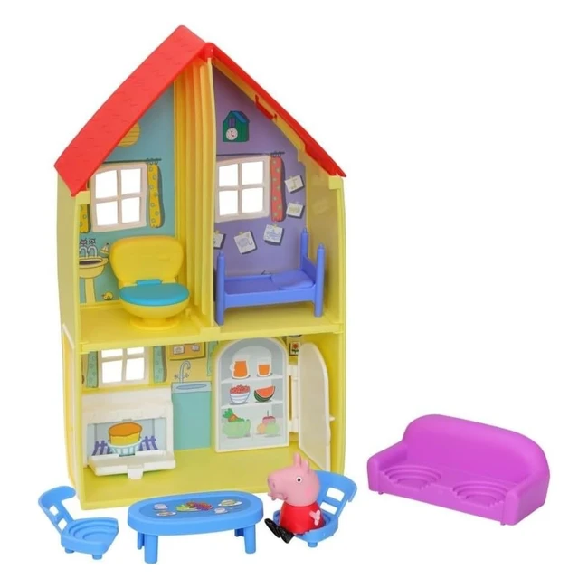 Peppa Pig Family House Playset Toy - Includes Figure & 6 Accessories
