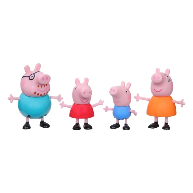 Peppa Pig Family Figure 4-Pack in Pajamas - Ages 3+ - Nick Jr