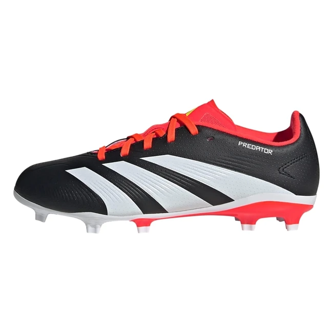 Adidas Predator League Firm Ground Football Boots - Core Black/Cloud White/Solar Red - Size 25 UK Child