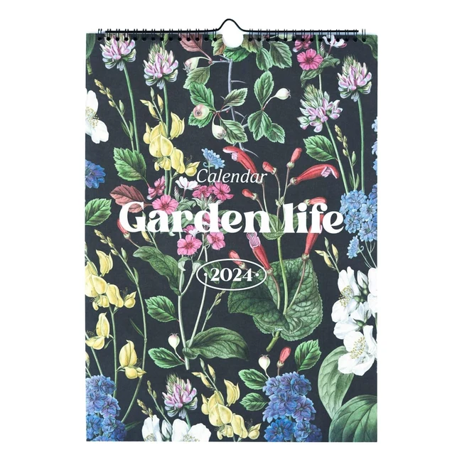 Calendario 2024 A3 Garden Life - Planificador Mensual - Decoración Hogar