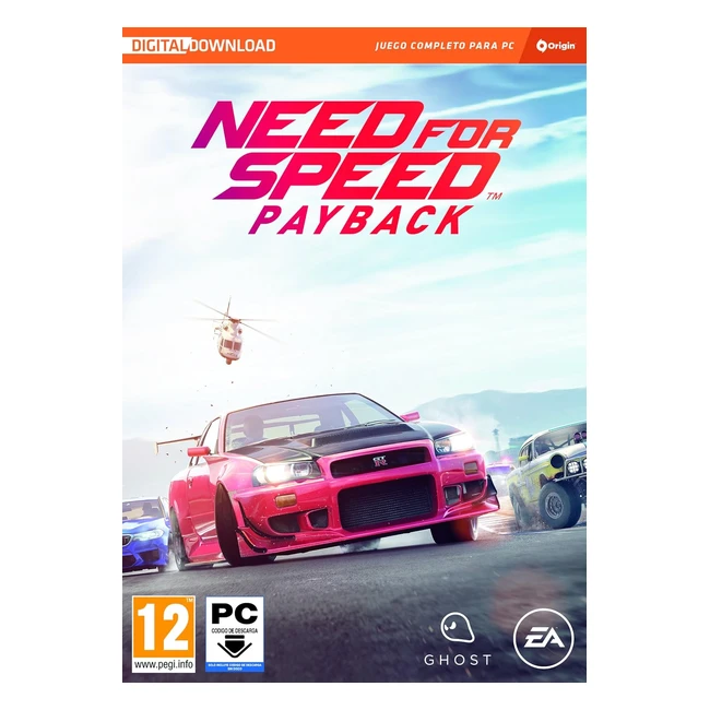 Need for Speed Payback Standard - Código Origin para PC - Juego de carreras emocionante