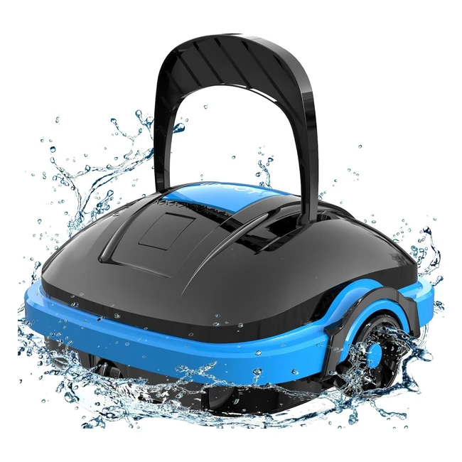 Wybot Pool-Roboter Akku für 100 Minuten Betriebszeit starke Saugleistung automatischer Poolreiniger selbstparkend für Pools bis 80 m²