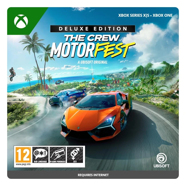 Crew Motorfest Deluxe Edition Xbox OneSeries XS Download Code - Porsche, Honda, Hawaiian Open World