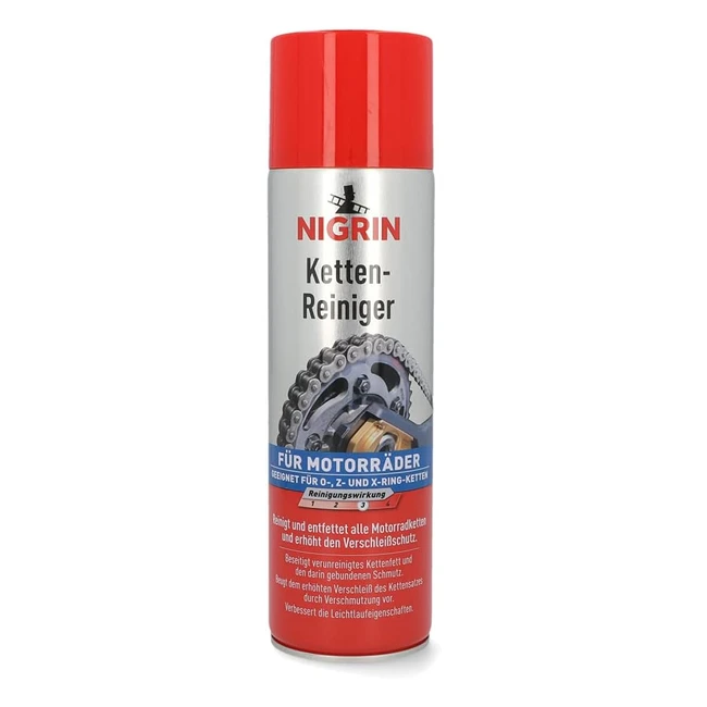 Nigrin 20854 Kettenspray 500 ml Reiniger - Effektiver Schutz & Reinigung