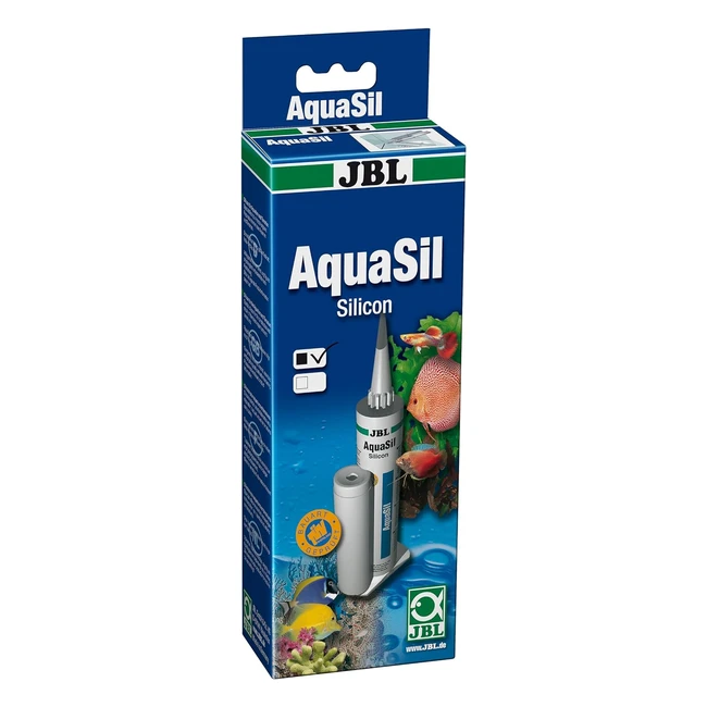 JBL Aquasil Spezialsilikon 80ml Schwarz - Reparatur & Herstellung von Aquarien - Fischunbedenklich