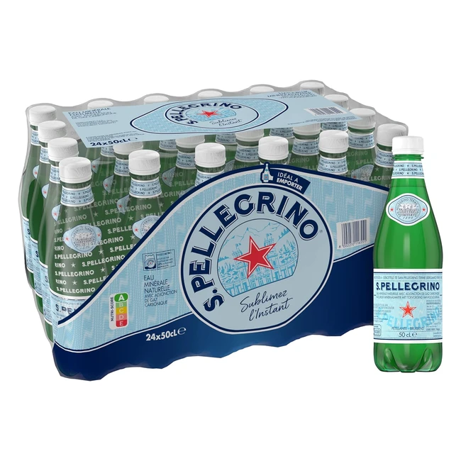 Agua Mineral Natural con Gas S. Pellegrino 24 Botellas 4 Packs - Elegante y Sofisticado