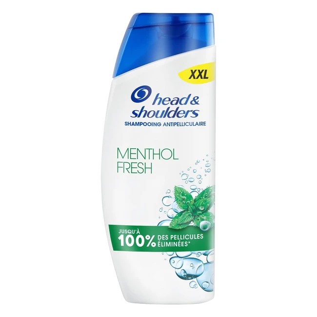 Shampoing antipelliculaire Head & Shoulders Menthol Fresh 625ml - Élimine 100% des pellicules - Usage quotidien