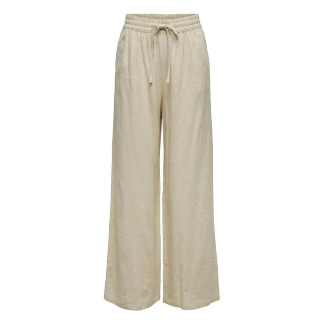 Pantalon large en lin JDY Say - Réf. M32L - Livraison gratuite