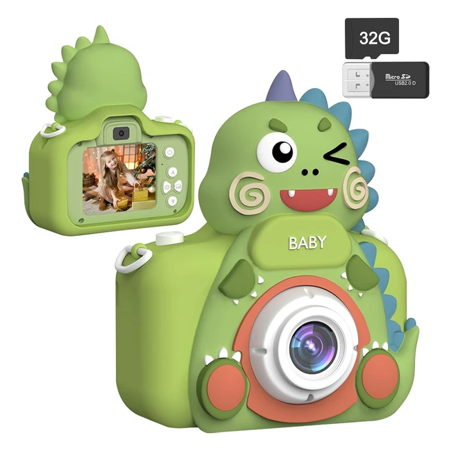 Fotocamera Bambini 20MP 20 Pollici Mini Ricaricabile 1080p HD Videocamera 32GB - Regalo Natale