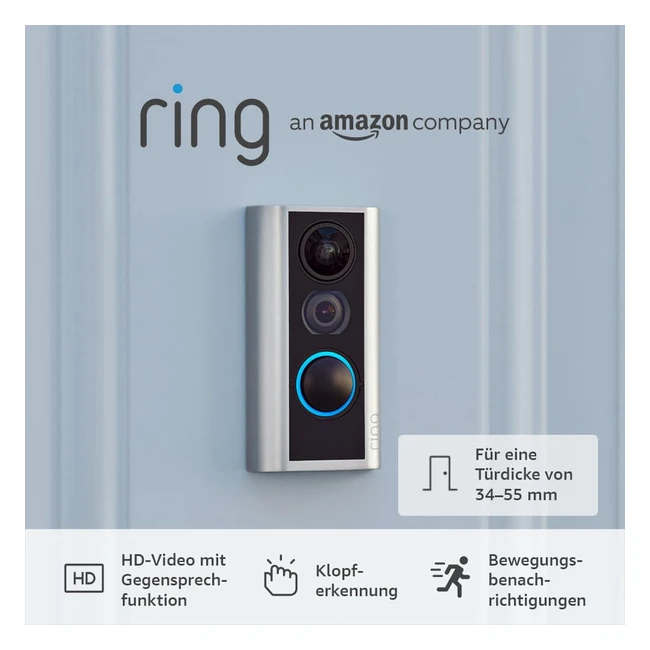 Ring Peephole Camera Door View Cam 3455 mm - Wireless Doorbell Security Camera 1080p HD Video WiFi