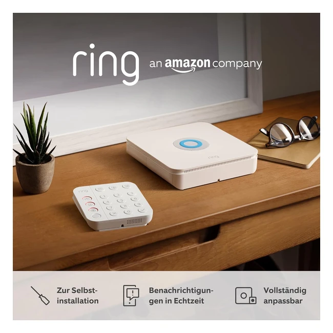 Ring Alarmset L - Alarmanlage für Haus/Wohnung mit WLAN und Sensoren - Alarmbenachrichtigungen direkt auf dein Smartphone - Haustierfreundlich - Funktioniert mit Alexa
