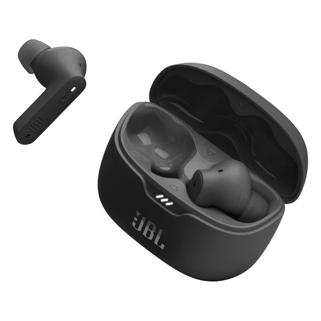 JBL Tune Beam True Wireless In-Ear Kopfhörer Schwarz - Bis zu 48h Musikwiedergabe