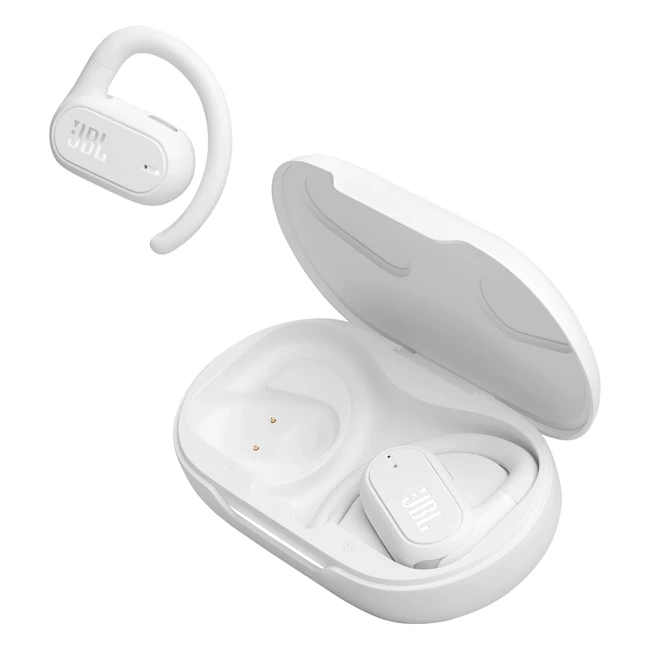 JBL Soundgear Sense Wireless Bluetooth Open Ear Headphones - Splashproof and Comfortable - White