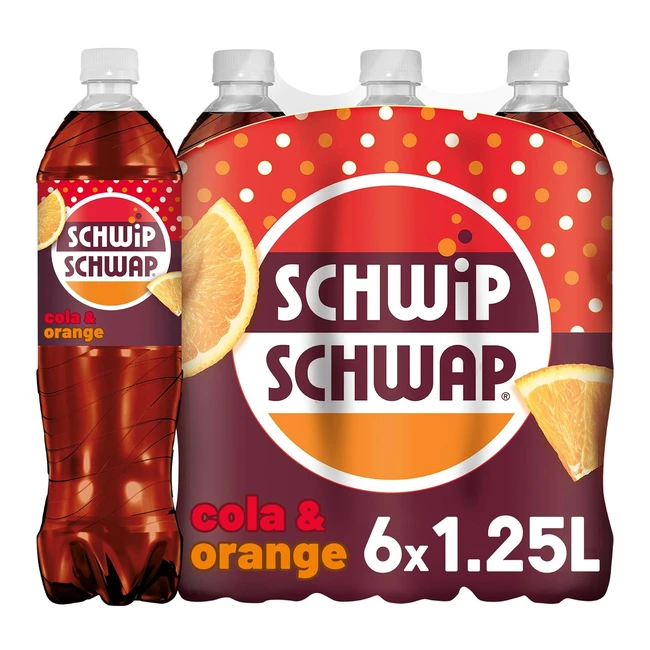 Schwip Schwap - Koffeinhaltiges Cola-Orange Erfrischungsgetränk - 100% recyceltes Material - 6 x 125 L