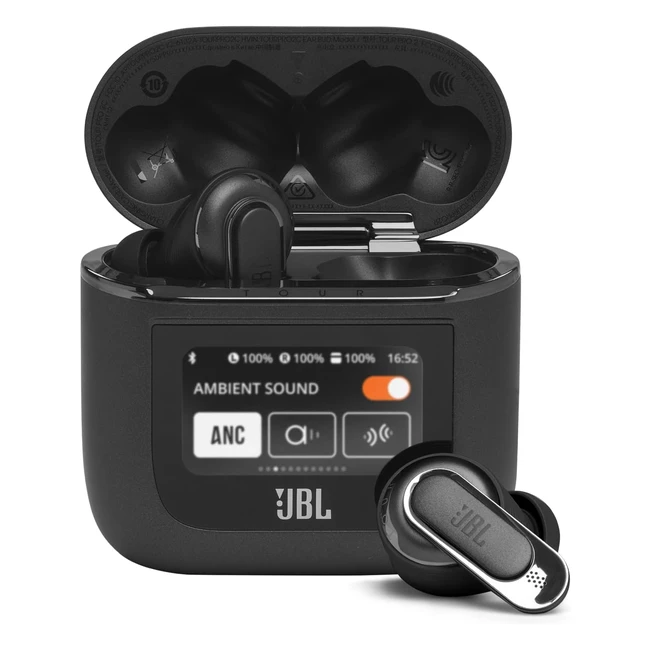 JBL Tour Pro 2 True Wireless InEar Kopfhörer mit Bluetooth und Noise Cancelling - Schwarz