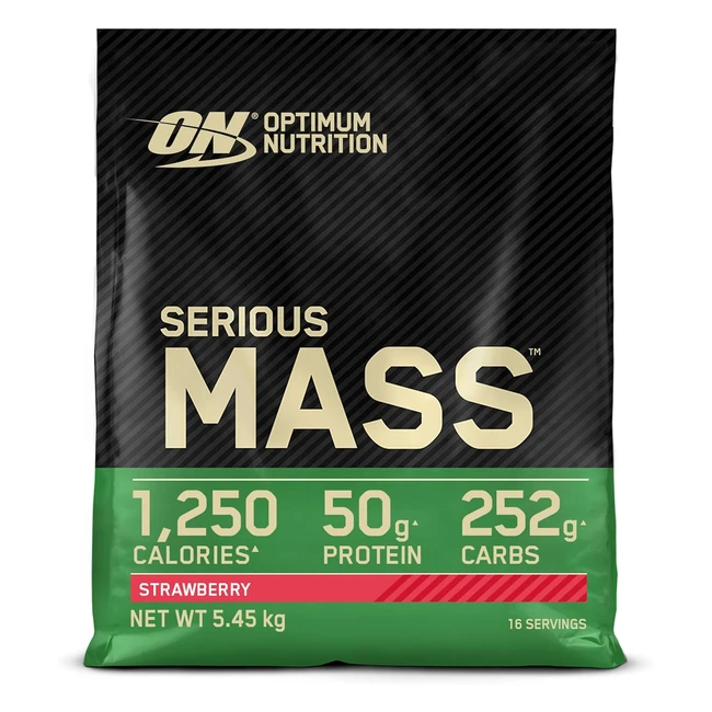 Serious Mass Proteine in Polvere Ad Alto Contenuto Calorico - Optimum Nutrition - Ref. 545kg - 25 Vitamine e Minerali