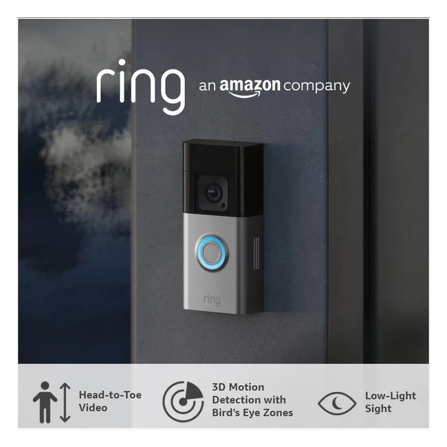 Ring Battery Video Doorbell Pro by Amazon - Wireless HD Camera with 3D Motion Detection & Night Vision