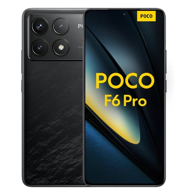 Poco F6 Pro Smartphone 12/256GB 120Hz AMOLED Display 50MP Triple Camera 5000mAh 120W Black