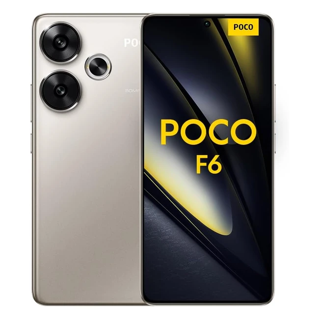 Poco F6 - Snapdragon 8 Gen 3 - 120Hz Flow AMOLED Display - 90W Turbo Charging - 50MP Zweifachkamera mit OIS - 8GB/256GB - Gold