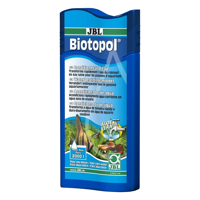JBL Biotopol 500ml - Conditionneur d'eau pour aquarium - Neutralise chlore et métaux lourds
