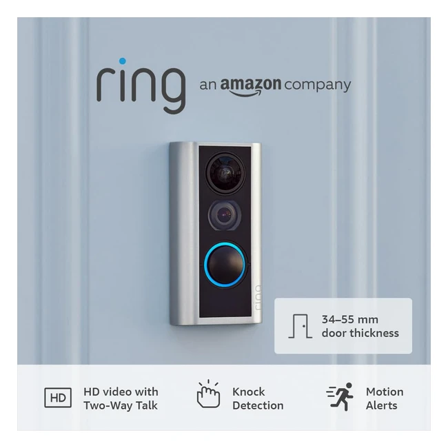 Ring Peephole Camera Door View Cam by Amazon 3455mm - Wireless Doorbell Security Camera 1080p HD Video