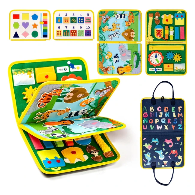 Giochi Montessori Busy Board UPING 2 3 4 Anni Sensoriale Educativi Regalo Bambini