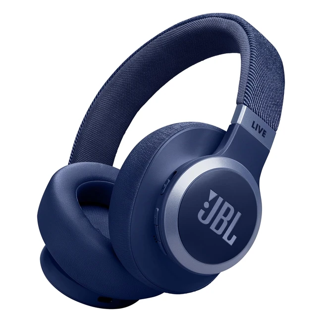 JBL Live 770 NC Over-Ear Kopfhörer mit adaptivem Noise Cancelling - kabellose Ohrhörer mit JBL Signature Sound - bis zu 65 Stunden Musikgenuss - Blau