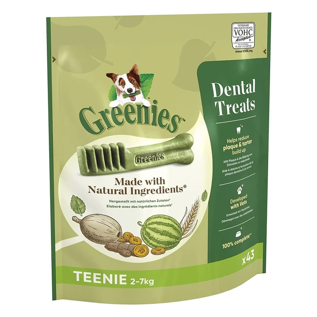 Greenies Dental Treats Original Teenie - Zahnpflege Snacks für Hunde - Ref.1234 - Reduziert Plaque & Zahnstein