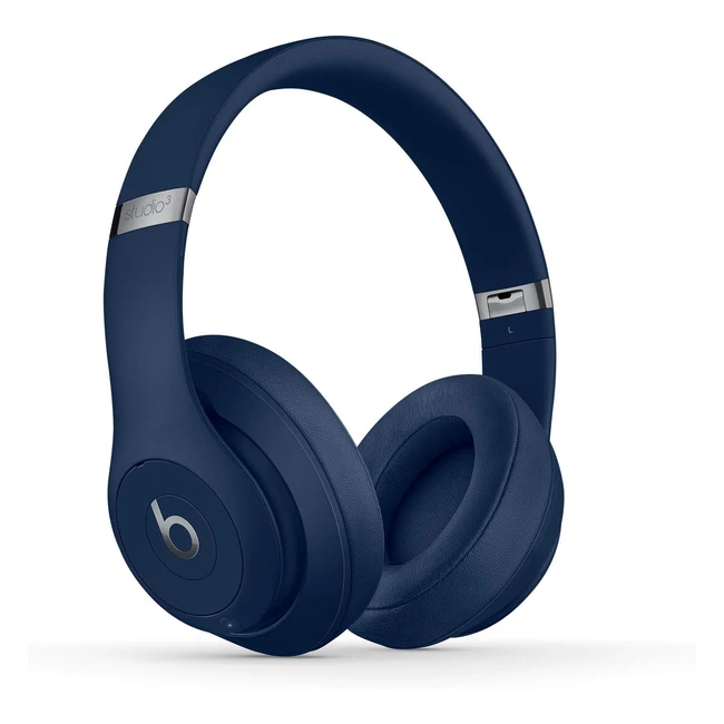 Beats Studio3 Over-Ear Bluetooth Kopfhörer mit Noisecancelling, Apple W1 Chip, Aktives Noisecancelling, 22 Stunden Wiedergabe - Blau