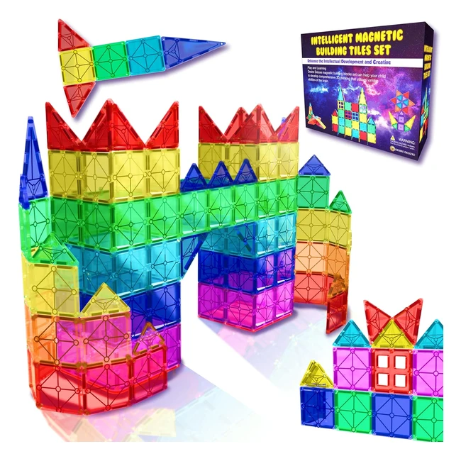 Kit Bloques Magnéticos 3D para Niños 37 Años - Juguete Educativo 47 Piezas