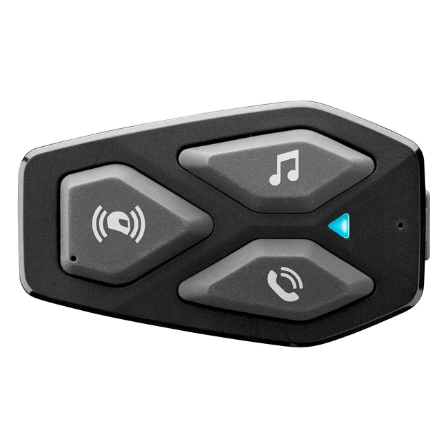 Interphone COM3HD Singolo - Auricolare Moto Bluetooth 51 - HD 40mm - Distanza 500mt - Autonomia 10 ore