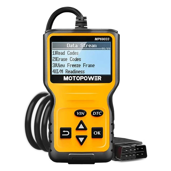 Motopower MP69033 OBD2 Scanner Universale Lettore Codici Guasto Can Strumento Diagnostico Auto OBD II Protocol