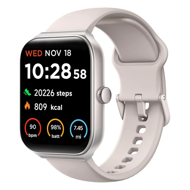 Toobur Reloj Inteligente Smartwatch Alexa IP68 Sumergible Llamadas Frecuencia Cardíaca Sueño Android iOS